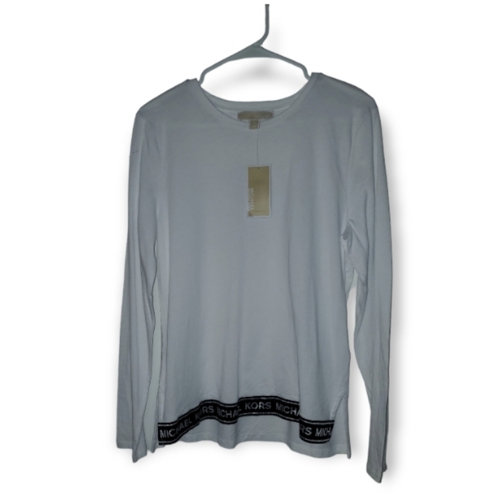 Michael Kors Women long sleeve shirt | medium | white